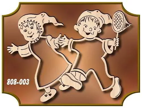 Klöppelrahmen Fensterbild ZWERGENKINDER