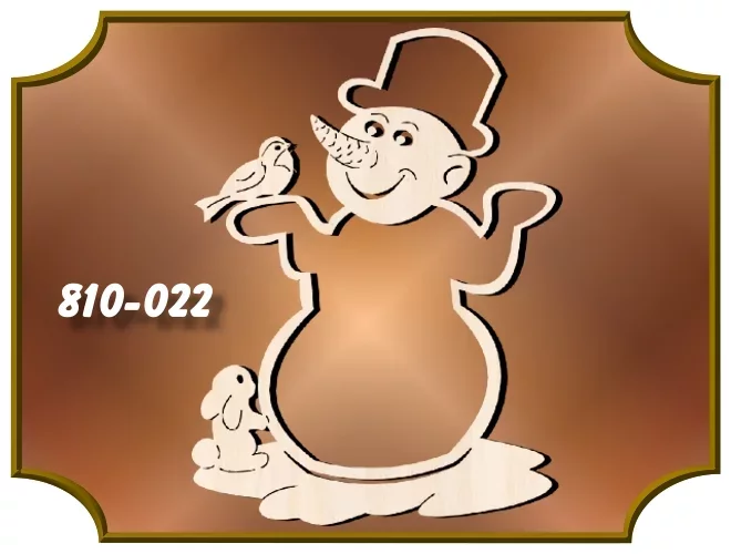 Klöppelrahmen Fensterbild Schneemann