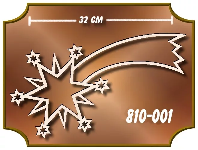 Klöppelrahmen Schweifstern Fensterbild