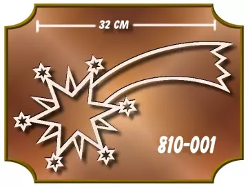 Klöppelrahmen Schweifstern Fensterbild