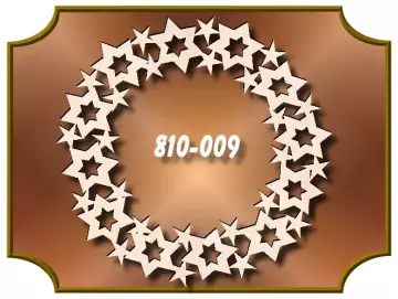 Klöppelrahmen Fensterbild Sternenring