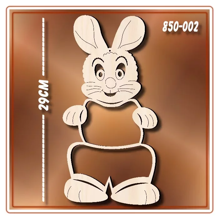 Klöppelrahmen Fensterbild Hasenmann