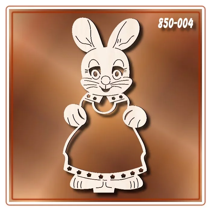 Klöppelrahmen Aufsteller Hasenfrau