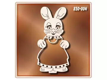 Klöppelrahmen Aufsteller Hasenfrau