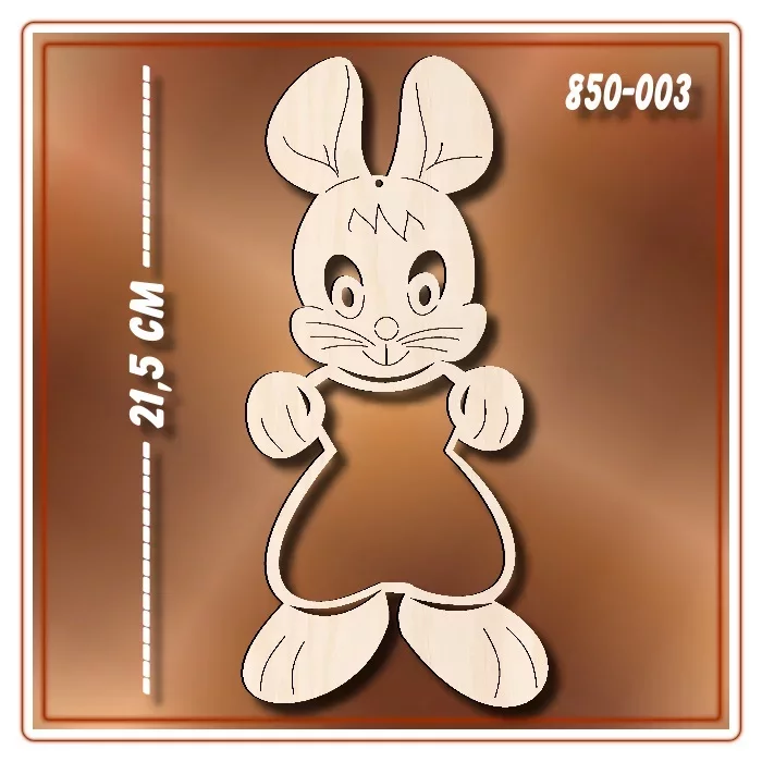 Klöppelrahmen Fensterbild Hasenkind