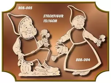 Klöppelrahmen Aufsteller ZWERGENMANN