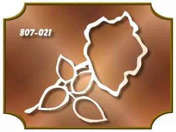 Klöppelrahmen Fensterbild Rose