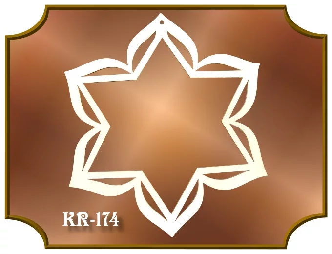 Klöppelrahmen Sternblüte mit Innenstern