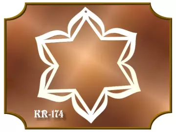 Klöppelrahmen Sternblüte mit Innenstern