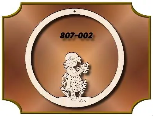 Klöppelrahmen Mobilering mit Blumenmädchen