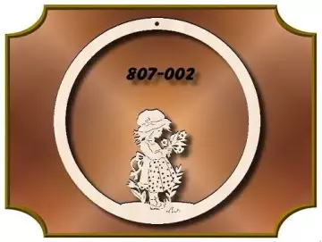 Klöppelrahmen Mobilering mit Blumenmädchen