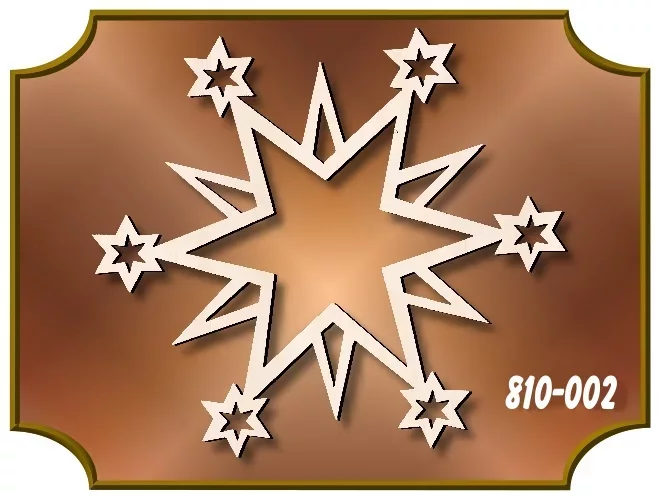 Klöppelrahmen Schweifstern Fensterbild