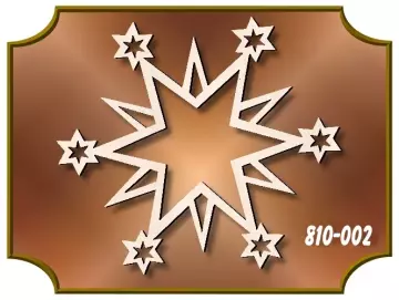 Klöppelrahmen Schweifstern Fensterbild