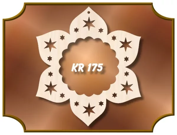 Klöppelrahmen Sternblüte mit Wellenrand