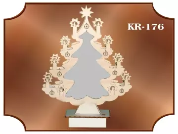 Klöppelrahmen Weihnachtsbaum mit LED