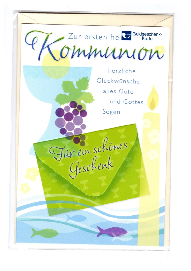 Kommunion Glückwunschkarte
