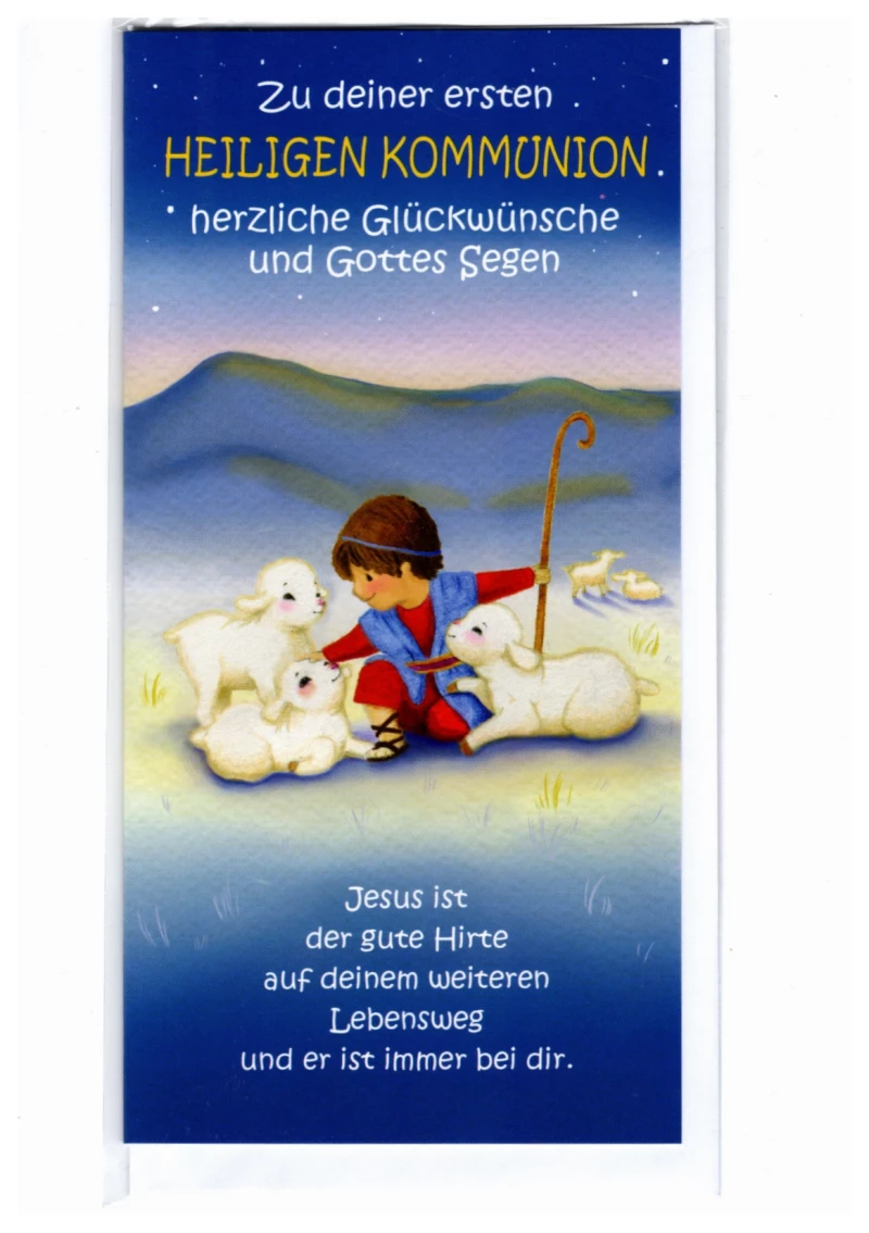 Kommunion Glückwunschkarte