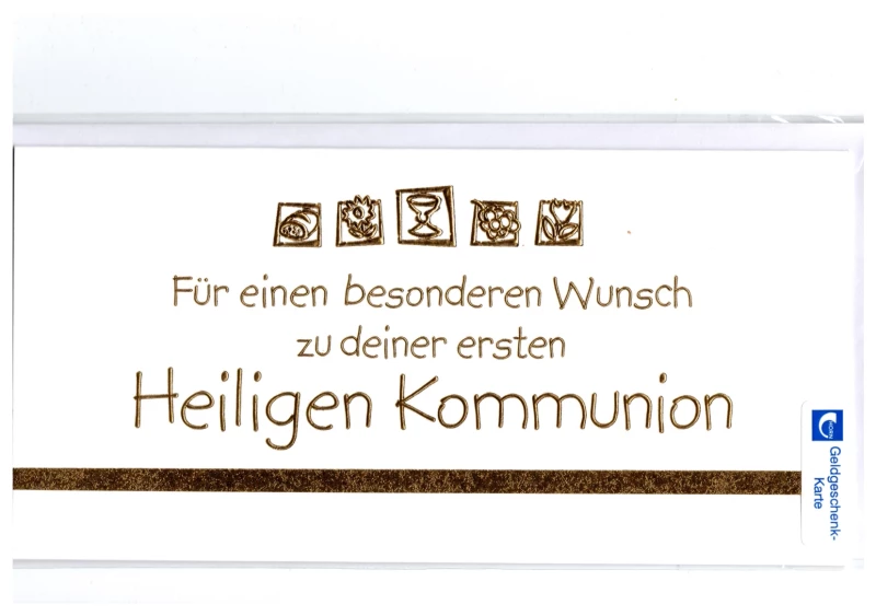 Kommunion Glückwunschkarte