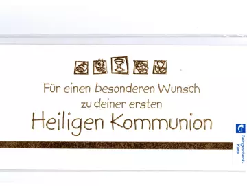 Kommunion Glückwunschkarte