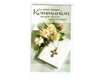 Kommunion Glückwunschkarte