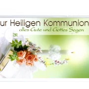Kommunion Glückwunschkarte