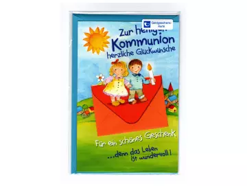 Kommunion Glückwunschkarte