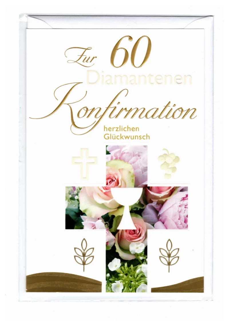 Diamantene Konfirmation Glückwunschkarte