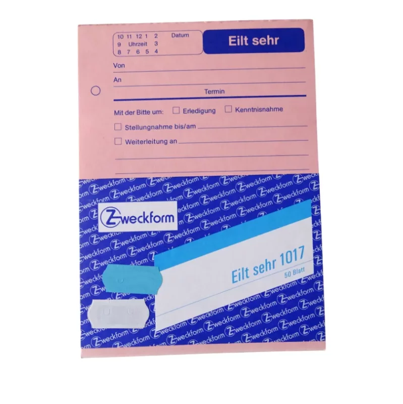 Notizblock "Eilt sehr"