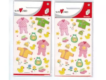 Schmucketiketten / Stickers "GEBURT-rosa"