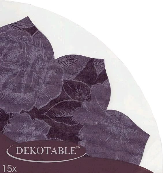 Japan-Servietten anthrazit  Blumenmuster