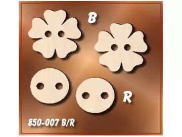 Holzknöpfe für Klöppelrahmen