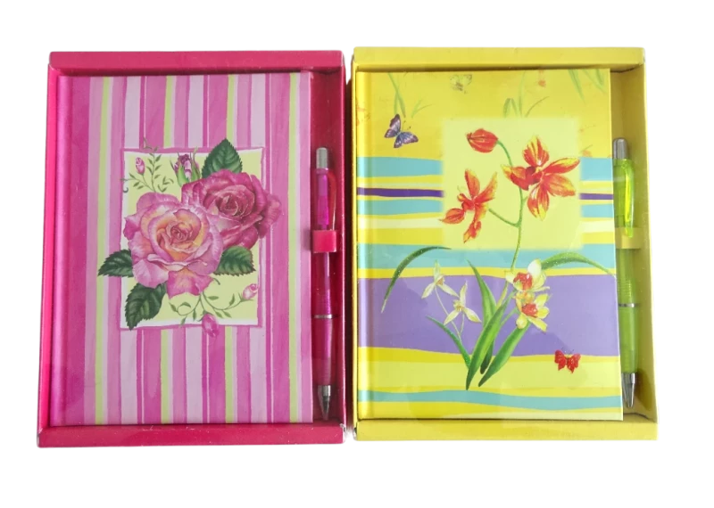 Notizbuch mit Stift FLOWERS