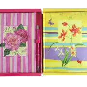 Notizbuch mit Stift FLOWERS