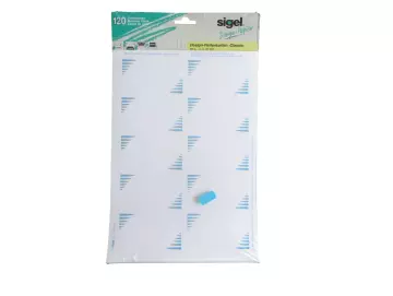 Visitenkarten weiß-blau 120er SIGEL