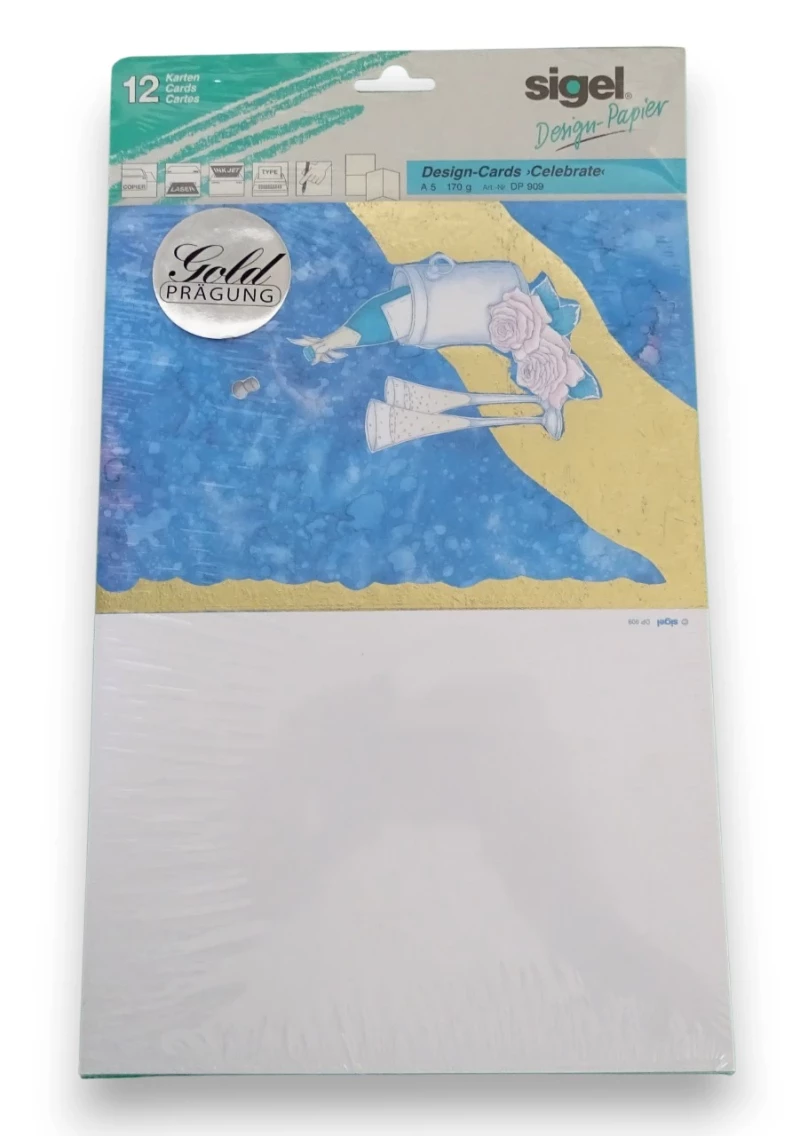 Design-Cards 12er HOCHZEIT, GEBURTSTAG, FEIER DP909 von SIGEL
