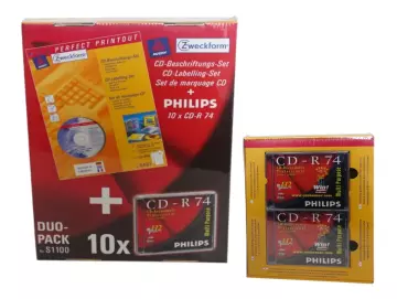 CD-Beschriftungsset mit 10 CD-R