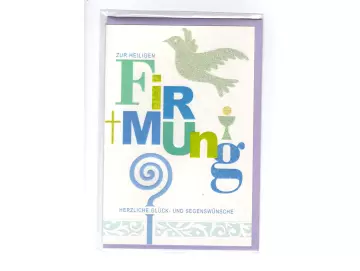 Zur Firmung Glückwunschkarte
