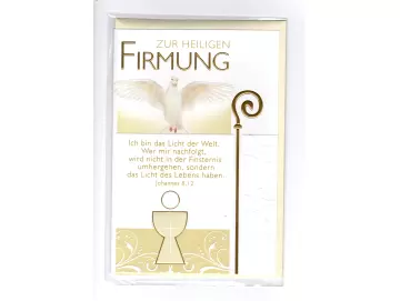 Zur Firmung Glückwunschkarte