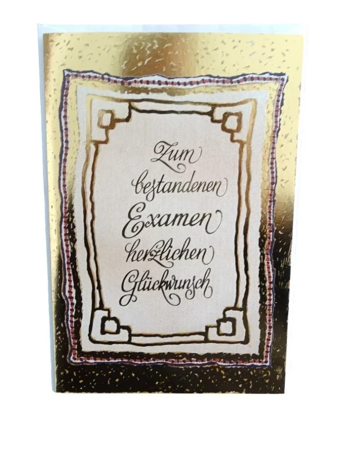EXAMEN Glückwunschkarte